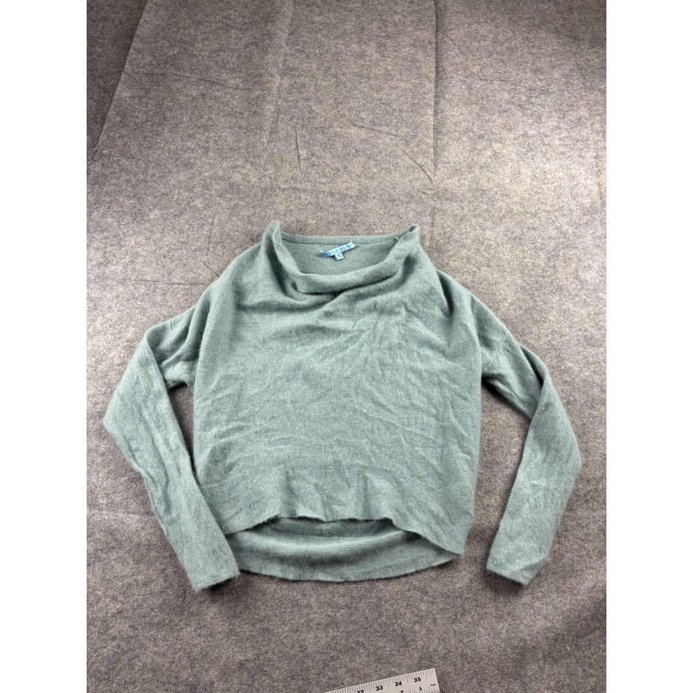 Antonioโ Melani Blue 100% Cashmere Cowl Neck Sweater Quiet Luxury EUC Women's XS